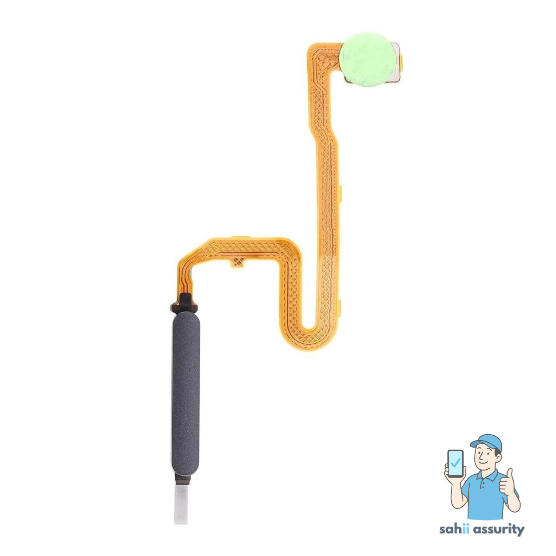 Fingerprint Sensor with Flex Cable for Xiaomi Redmi Note 10 Pro Max Black thumbnail